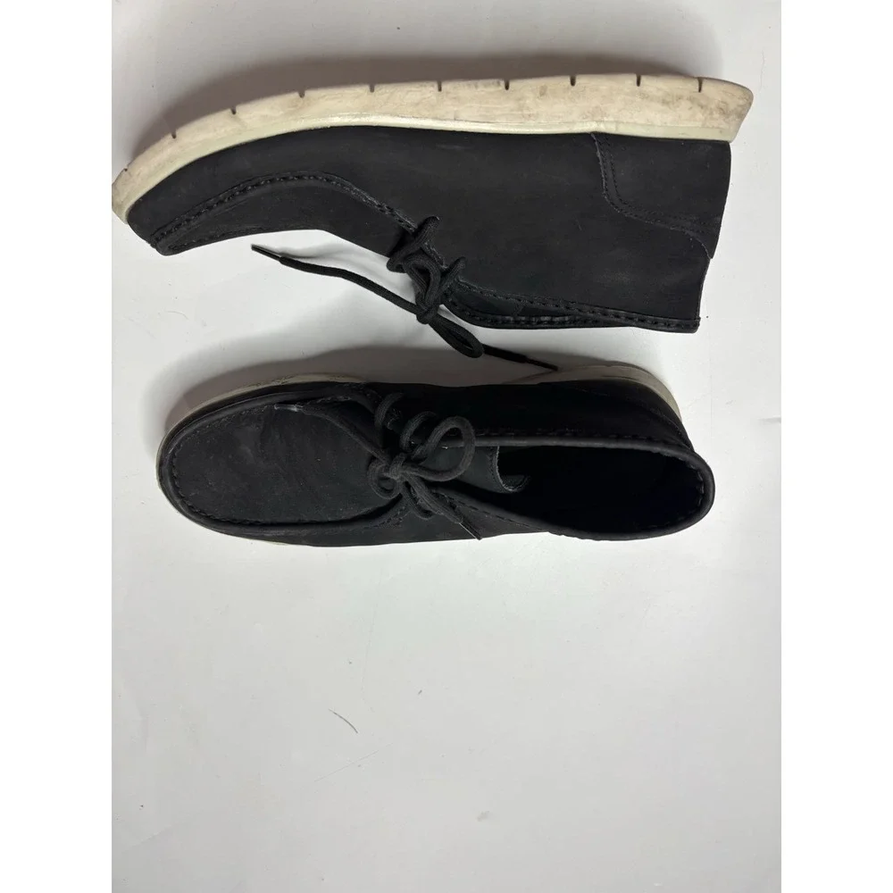 UGG Boots Hendrickson Chukka Mens 12 Lace up Black Suede Leather 1013990